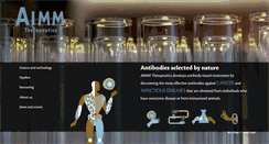 Desktop Screenshot of aimmtherapeutics.com